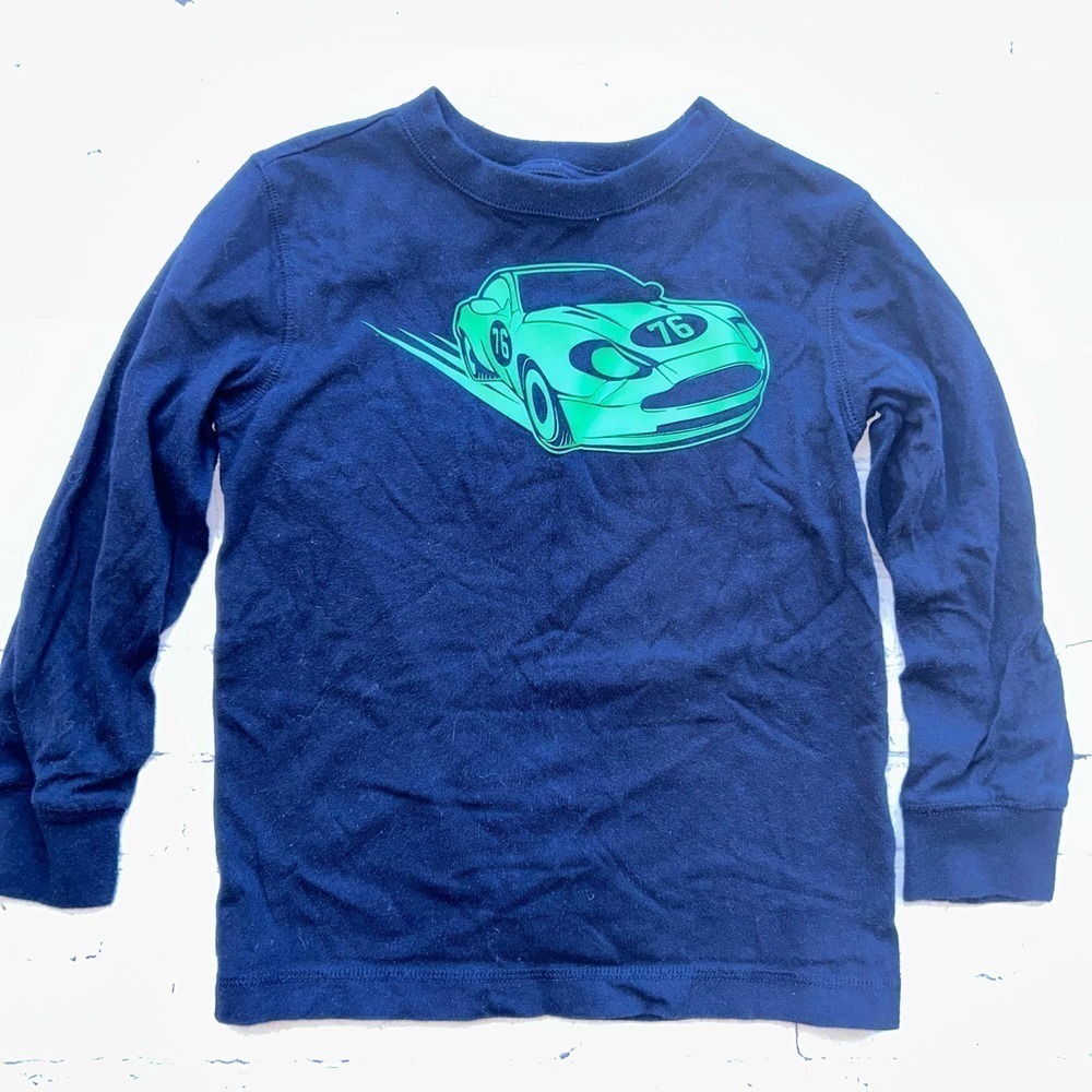 NWOT Boys Size 5 Gymboree LS Race Car Shirt
